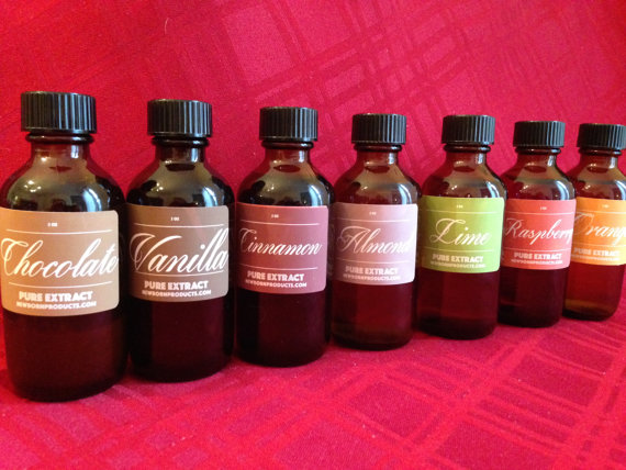 Bottles of Homemade Cooking/Baking Extracts (various flavors)